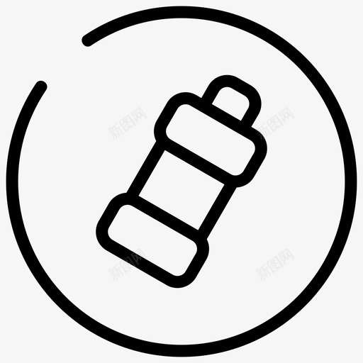 水瓶配件自行车图标svg_新图网 https://ixintu.com 商店 圆圈 水瓶 自行车 配件