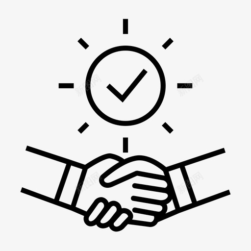 商业合作协议金融图标svg_新图网 https://ixintu.com 协议 合作 商业合作 商业图标 握手 金融