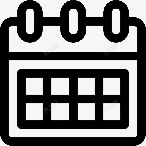 日历联系我们6直线图标svg_新图网 https://ixintu.com 日历 直线 联系我们6