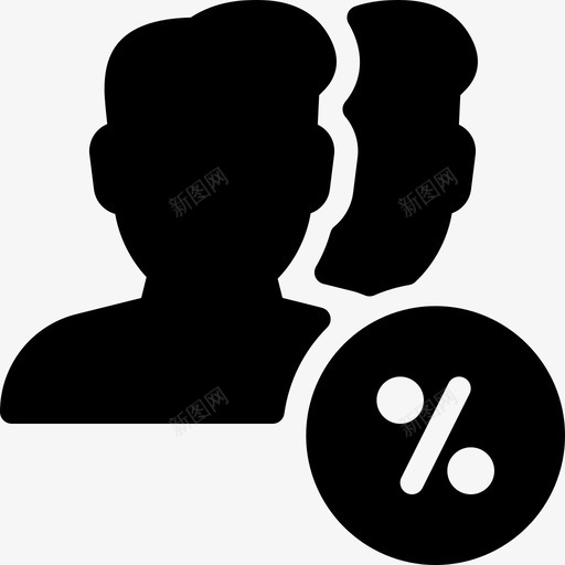 百分比用户折扣金钱图标svg_新图网 https://ixintu.com 折扣 用户操作实心图标 百分比用户 签名 金钱