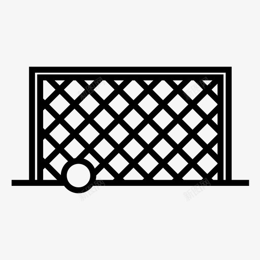 足球门图标svg_新图网 https://ixintu.com 足球门