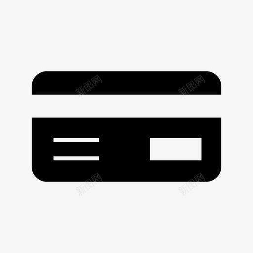 信用卡借记卡塑料货币图标svg_新图网 https://ixintu.com 1条黑色银行线 信用卡 借记卡 塑料货币
