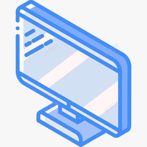 监视器techiso蓝色图标svg_新图网 https://ixintu.com techiso 监视器 蓝色
