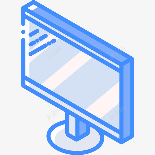 监视器techiso蓝色图标svg_新图网 https://ixintu.com techiso 监视器 蓝色