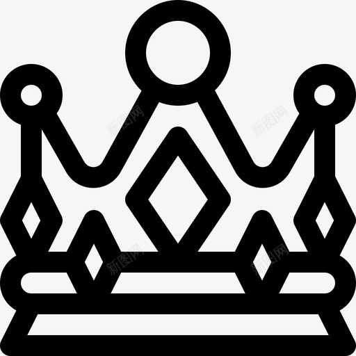 皇冠活动机构3直系图标svg_新图网 https://ixintu.com 活动机构3 皇冠 直系