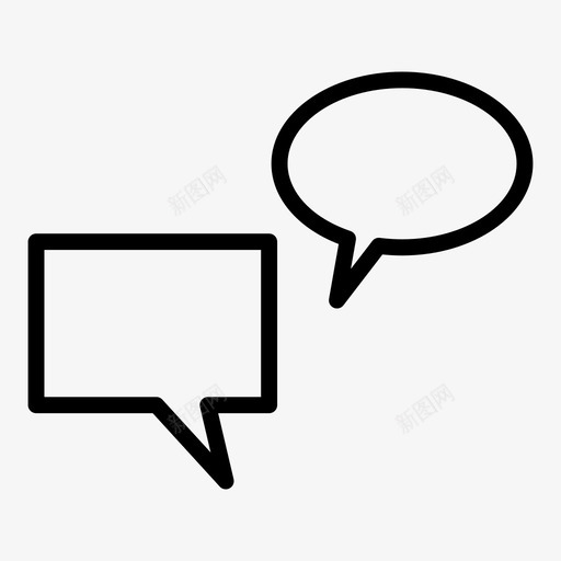 留言聊天在线留言图标svg_新图网 https://ixintu.com 在线留言 留言 聊天 语音泡泡