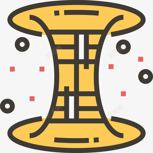 太空太空探索2黄影图标svg_新图网 https://ixintu.com 太空 太空探索2 黄影