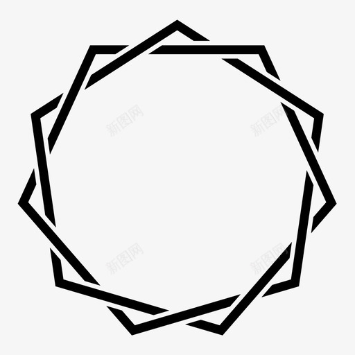 神秘的十一尖的深奥的图标svg_新图网 https://ixintu.com 十一尖的 星的 深奥的 神秘的 结的