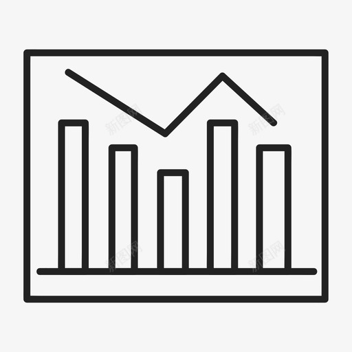 柱状图数据分析数据解释图标svg_新图网 https://ixintu.com 图表 数据分析 数据解释 柱状图 表格