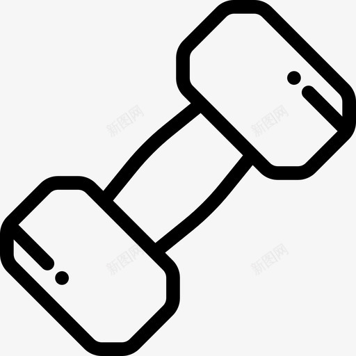 哑铃理疗8线性图标svg_新图网 https://ixintu.com 哑铃 理疗8 线性