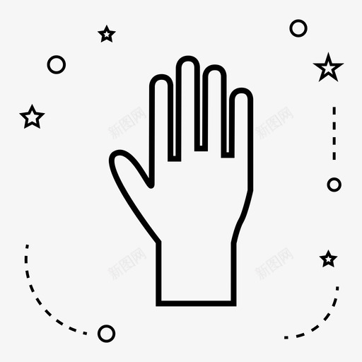 手选举上升图标svg_新图网 https://ixintu.com 上升 志愿 手 投票 民主 选举