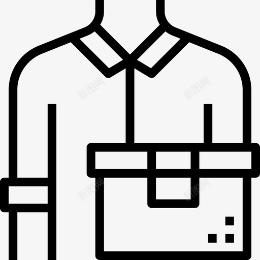 送货员电子商务53直系图标svg_新图网 https://ixintu.com 电子商务53 直系 送货员