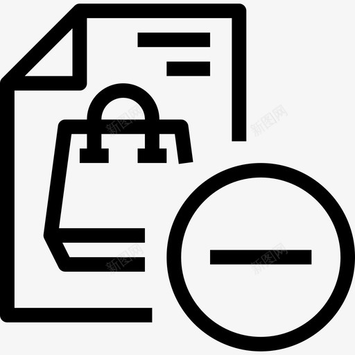 档案购物73线性图标svg_新图网 https://ixintu.com 档案 线性 购物73