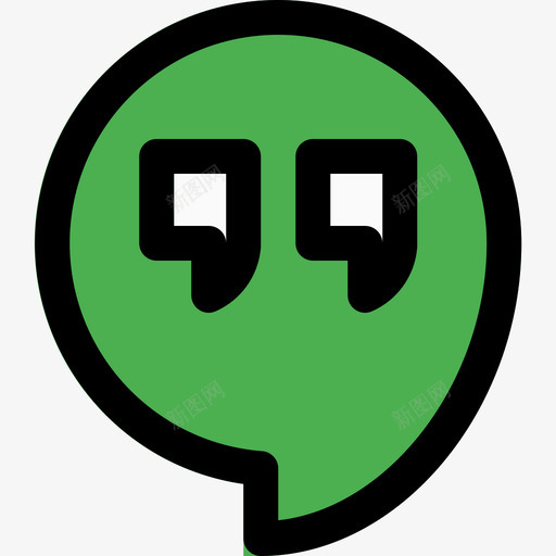 Hangouts社交17线性颜色图标svg_新图网 https://ixintu.com Hangouts 社交17 线性颜色