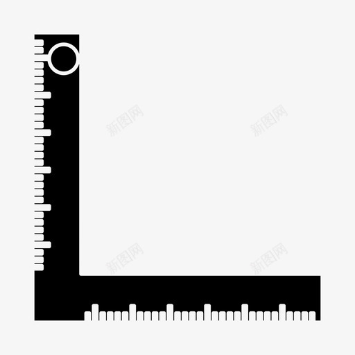 尺线测量图标svg_新图网 https://ixintu.com 学校 尺 工具 测量 用户界面 线 网页设计图标字形