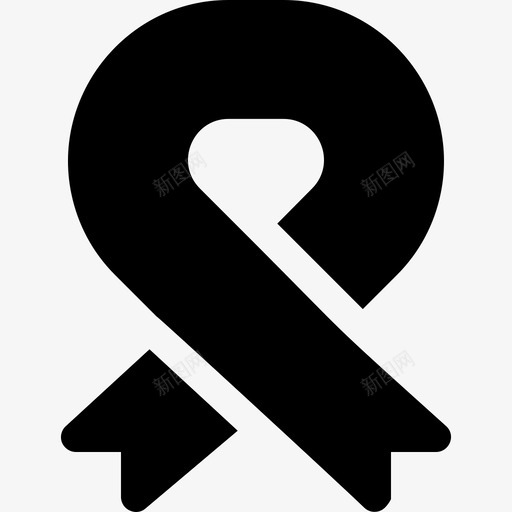丝带世界癌症意识日3已满图标svg_新图网 https://ixintu.com 世界癌症意识日3 丝带 已满