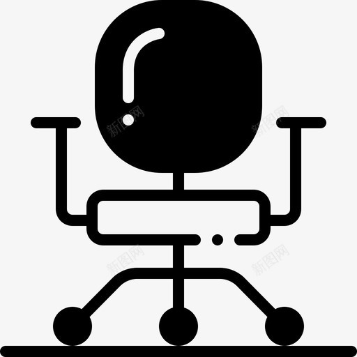 商务椅舒适家具图标svg_新图网 https://ixintu.com 商务椅 家具 舒适
