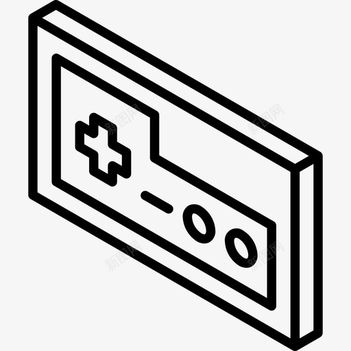 游戏控制器tech8线性图标svg_新图网 https://ixintu.com tech8 游戏控制器 线性