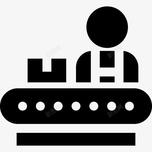 输送机工厂9已填充图标svg_新图网 https://ixintu.com 工厂9 已填充 输送机