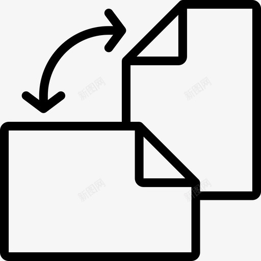 文件桌面发布4线性图标svg_新图网 https://ixintu.com 文件 桌面发布4 线性