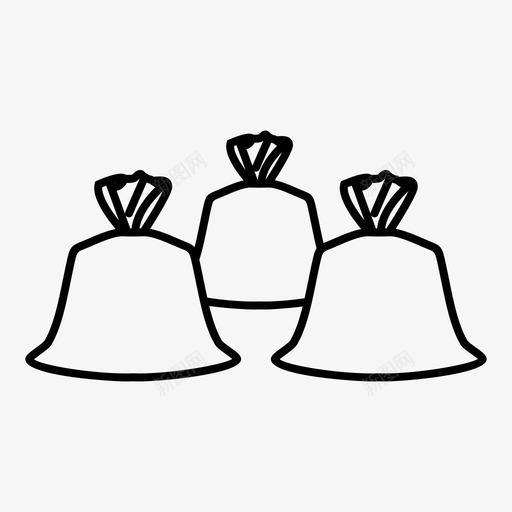 垃圾行李袋子图标svg_新图网 https://ixintu.com 垃圾 行李 袋子