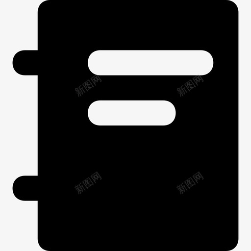 书学校和教育2坚实图标svg_新图网 https://ixintu.com 书 坚实 学校和教育2