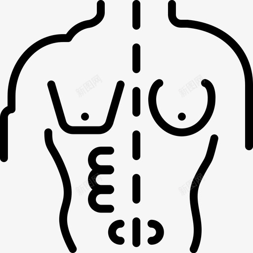 身体解剖学生物学图标svg_新图网 https://ixintu.com 人类 生物学 解剖学 身体