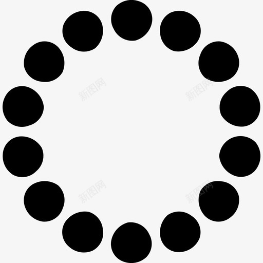 珍珠项链宝石珠宝图标svg_新图网 https://ixintu.com 宝石 珍珠项链 珠宝 珠宝固体图标 石头