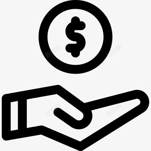 贷款银行11直线图标svg_新图网 https://ixintu.com 直线 贷款 银行11