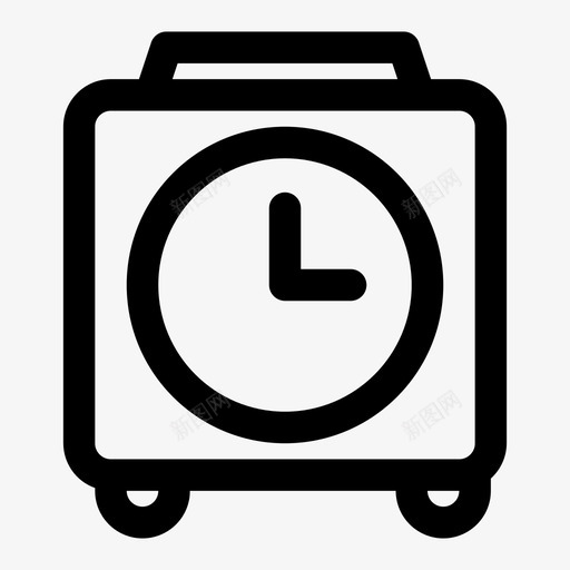 闹钟早上上学图标svg_新图网 https://ixintu.com 上学 工作 早上 时间 起床 闹钟