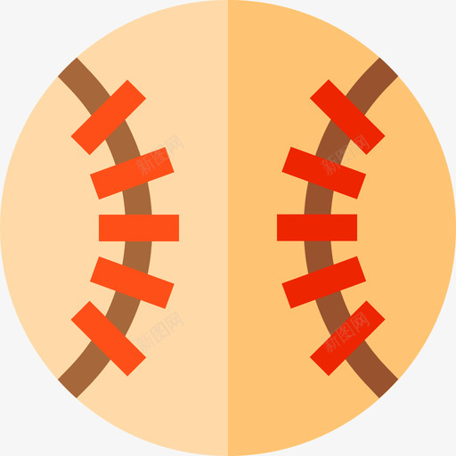 球棒球6平手图标svg_新图网 https://ixintu.com 平手 棒球6 球
