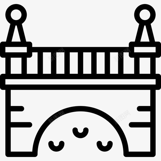 桥城市景观2线形图标svg_新图网 https://ixintu.com 城市景观2 桥 线形