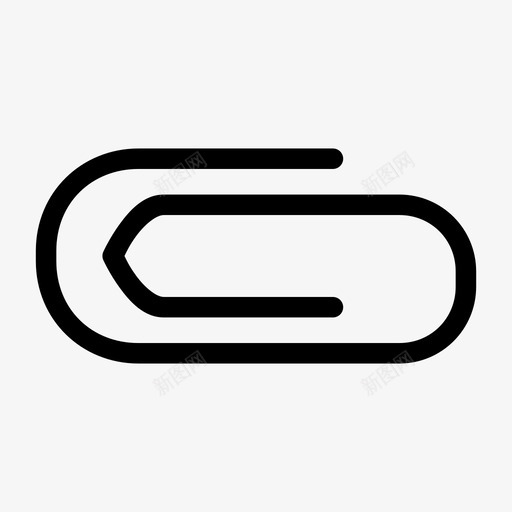 回形针连接固定图标svg_新图网 https://ixintu.com 回形针 固定 连接