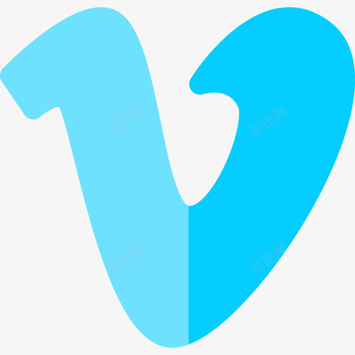 Vimeo社交网络2扁平图标svg_新图网 https://ixintu.com Vimeo 扁平 社交网络2