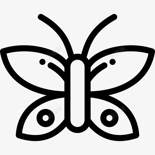蝴蝶野生动物15直线型图标svg_新图网 https://ixintu.com 直线型 蝴蝶 野生动物15