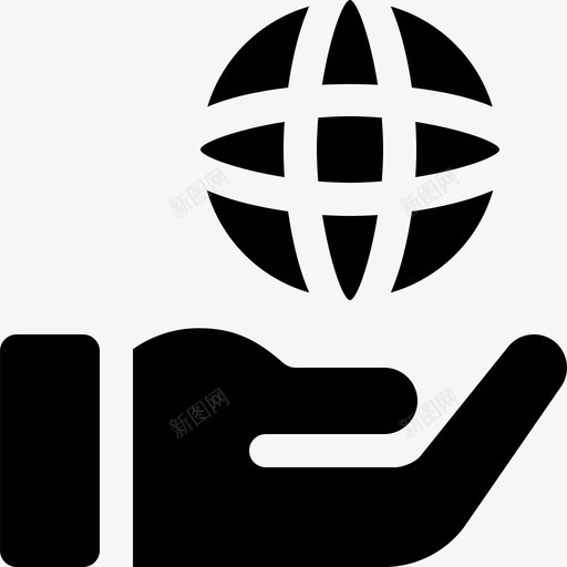 地球仪地理6填充图标svg_新图网 https://ixintu.com 地球仪 地理6 填充