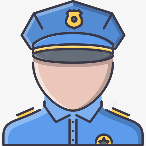 警察法律6颜色图标svg_新图网 https://ixintu.com 法律6 警察 颜色