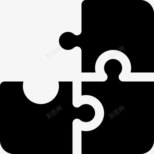 拼图就业3填充图标svg_新图网 https://ixintu.com 填充 就业3 拼图