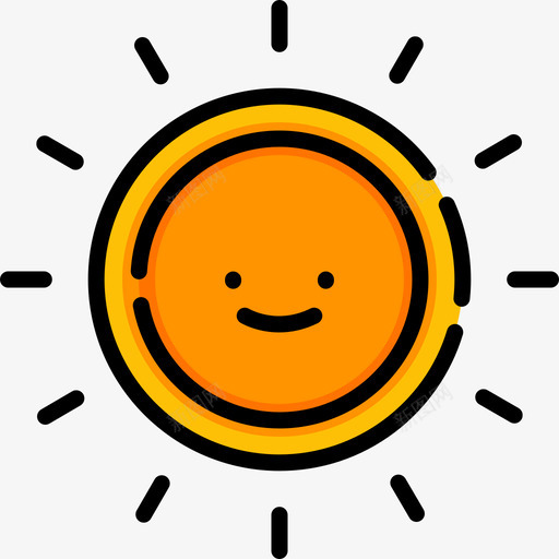 太阳自然27线性颜色图标svg_新图网 https://ixintu.com 太阳 线性颜色 自然27