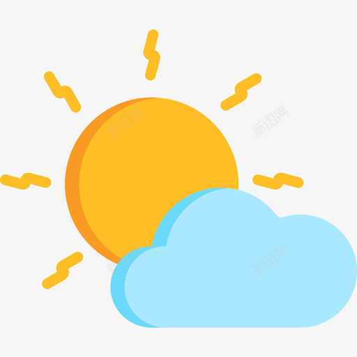 太阳春天17平的图标svg_新图网 https://ixintu.com 太阳 平的 春天17