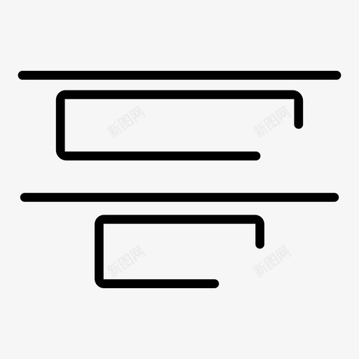 对齐对齐顶部排列图标svg_新图网 https://ixintu.com 元素 对齐 对齐顶部 排列 设计