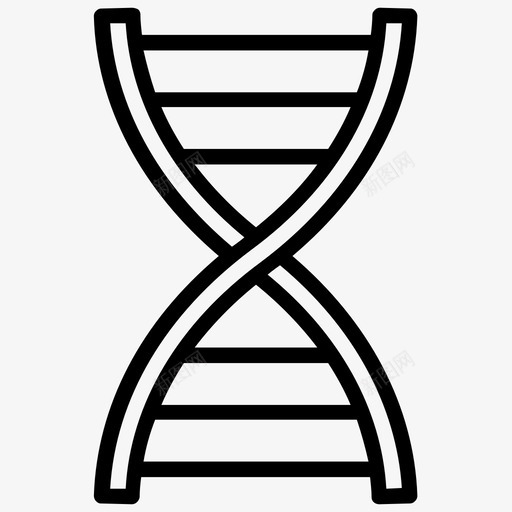 dnadna序列dna链图标svg_新图网 https://ixintu.com dna dna序列 dna链 基因 生物信息学和生物工程线图标 遗传细胞