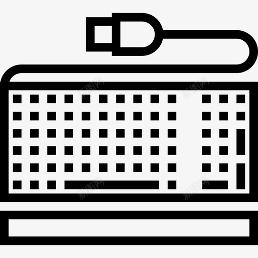 键盘小工具2线性图标svg_新图网 https://ixintu.com 小工具2 线性 键盘