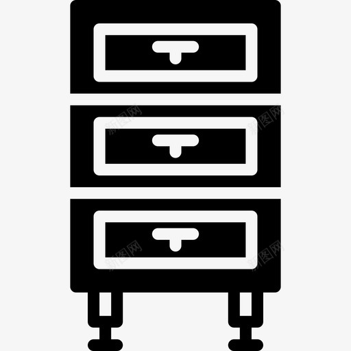 抽屉家具家用3实心图标svg_新图网 https://ixintu.com 实心 家具家用3 抽屉