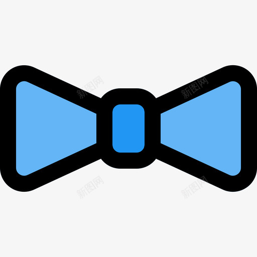 领结衣服和配件线颜色图标svg_新图网 https://ixintu.com 线颜色 衣服和配件 领结