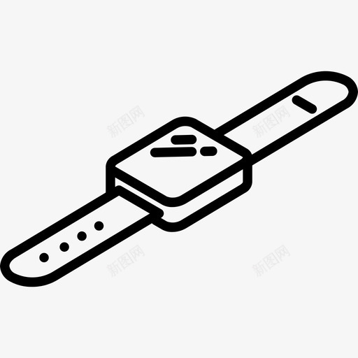 智能手表tech8线性图标svg_新图网 https://ixintu.com tech8 智能手表 线性