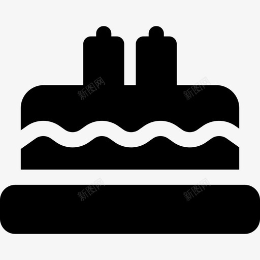 生日蛋糕45岁宝宝填充图标svg_新图网 https://ixintu.com 45岁宝宝 填充 生日蛋糕