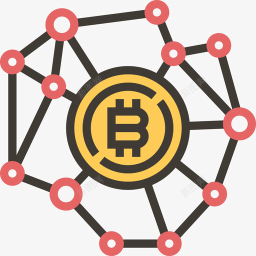 比特币加密货币黄影图标svg_新图网 https://ixintu.com 加密货币 比特币 黄影