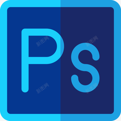 Photoshopadobe徽标8平面图标svg_新图网 https://ixintu.com Photoshop adobe徽标8 平面