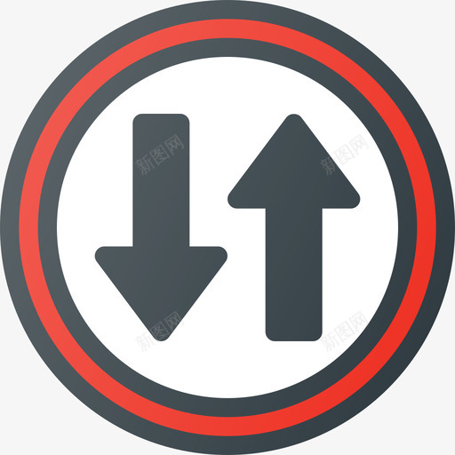 双向交通路标线形颜色图标svg_新图网 https://ixintu.com 交通路标 双向 线形颜色